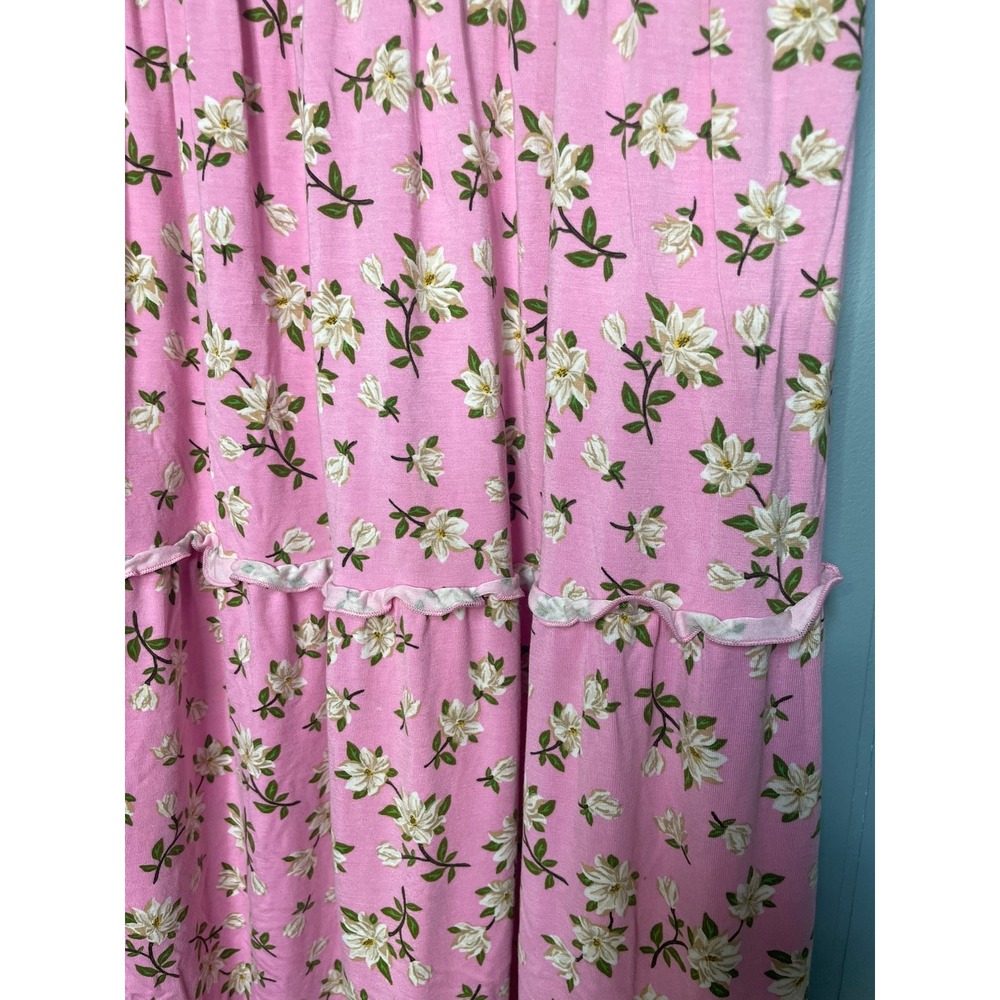 Draper James Pink Floral Tiered Ruffle Sleeve Dress Womens XL - Picture 4 of 7